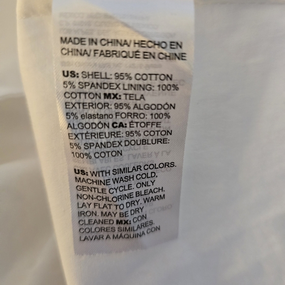 White House Black Market White LS Poplin Shirtdress With Cutouts Size 10 NWT - Picture 12 of 12